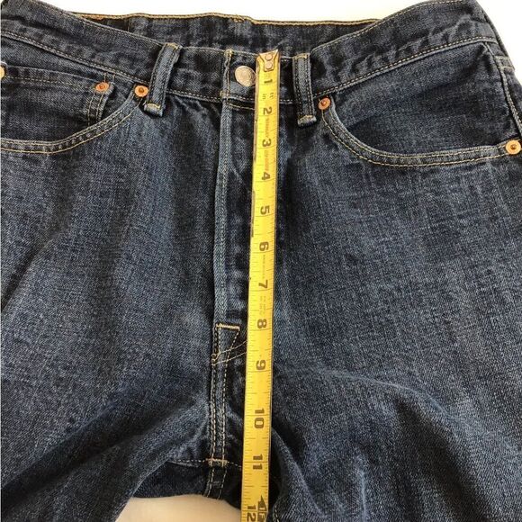 Levi’s 501 Button Fly Jeans Dark Wash Size 32 X 30 Unisex - Picture 10 of 11